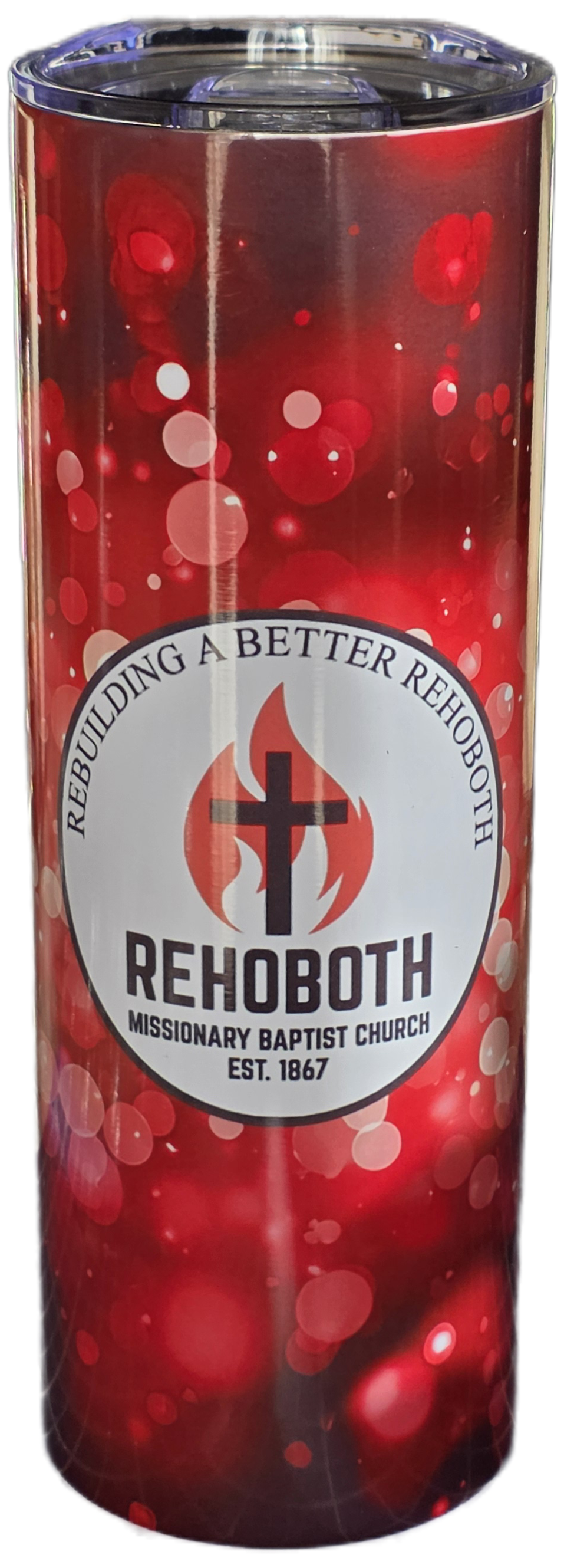 RMBC Red Logo Skinny Tumbler